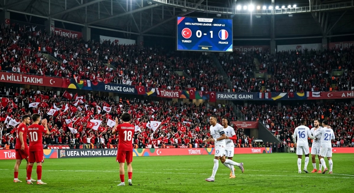 UEFA Uluslar A Ligi: A Milli Takım Saha Sahaya Çıktı, Fransa Mbappe ile Kazandı (Türkiye 0 - 1 Fransa)